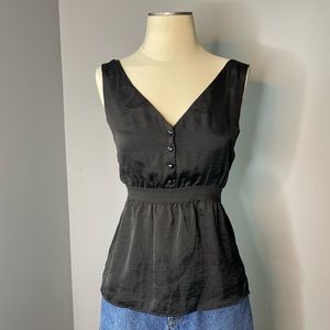 Nylon Cinche-waist Black Tank
